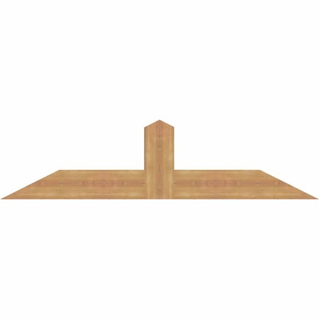 Ekena Millwork Portland Smooth Timber Gable Bracket, Western Red Cedar, 60"W x 15"H x 3 1/2"D x 5 1/2"F, 6/12 Pitch GBW060X15X0406POR00SWR